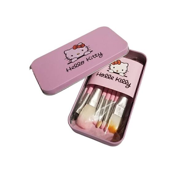 Hello Kitty Makeup Brushes Fashion Anime Sanrio Y2k Accessories Beauty Tools - Picture 4 of 7